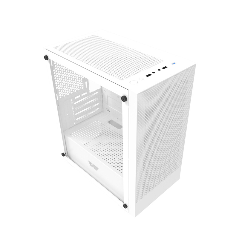 Darkflash M305 carcasă pentru calculator fără ventilatoare (alb) [7]
