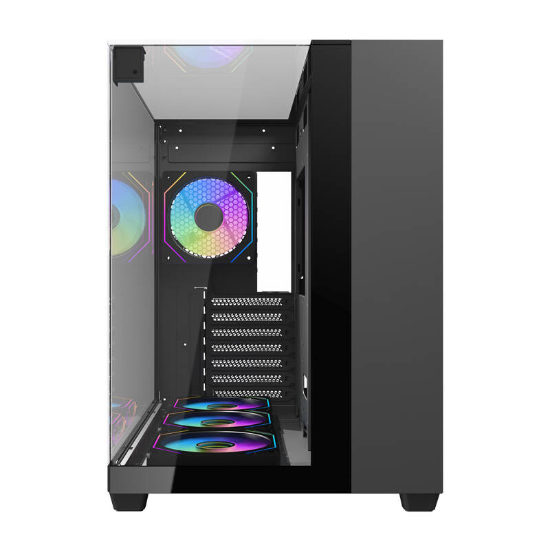 Darkflash TH285 carcasă calculator 4 ventilatoare (negru) [2]