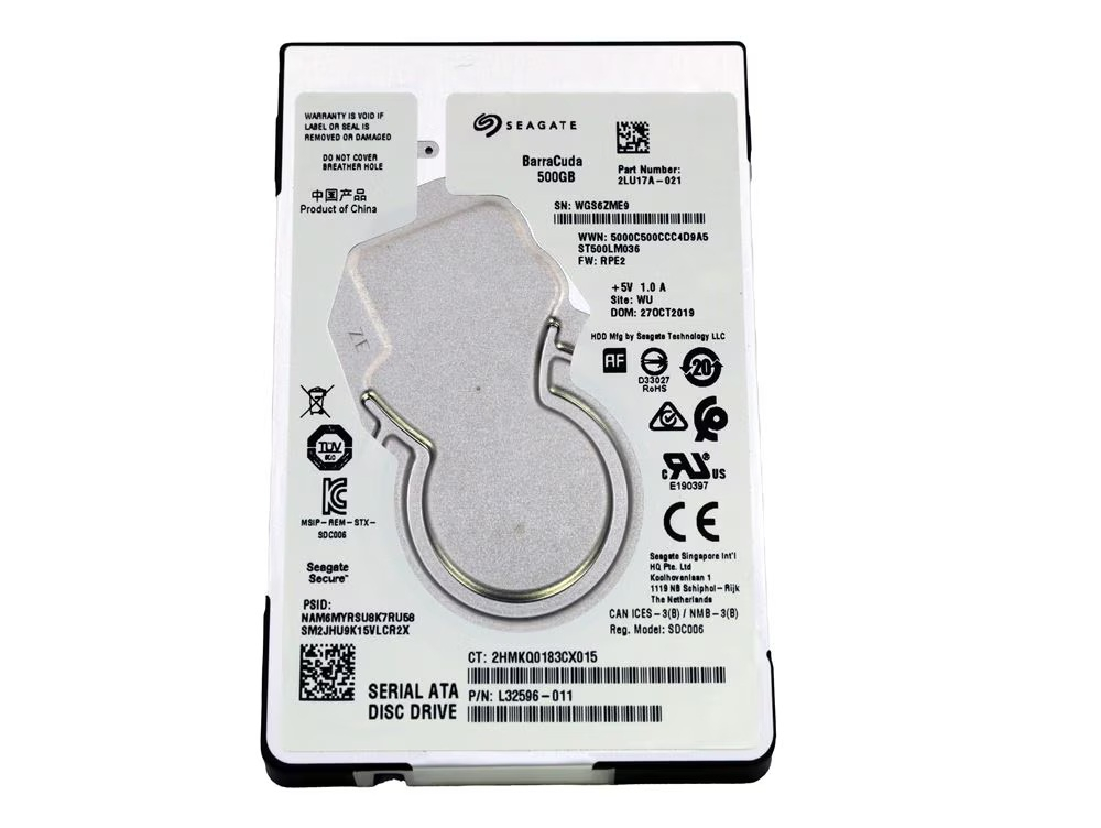 HDD Seagate Barracuda ST500LM036, 500GB, 7200rpm, 128MB cache, SATA III [1]