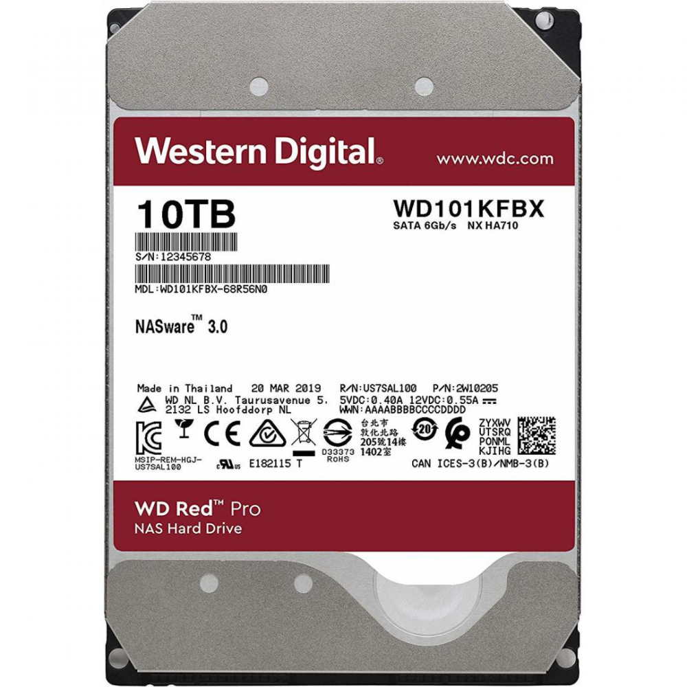 HDD WD Red Pro 10TB SATA-III 7200RPM 256 [2]