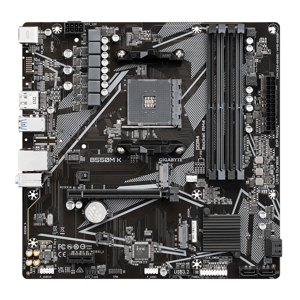 MB Gigabyte B550M K AM4 DDR4 [2]