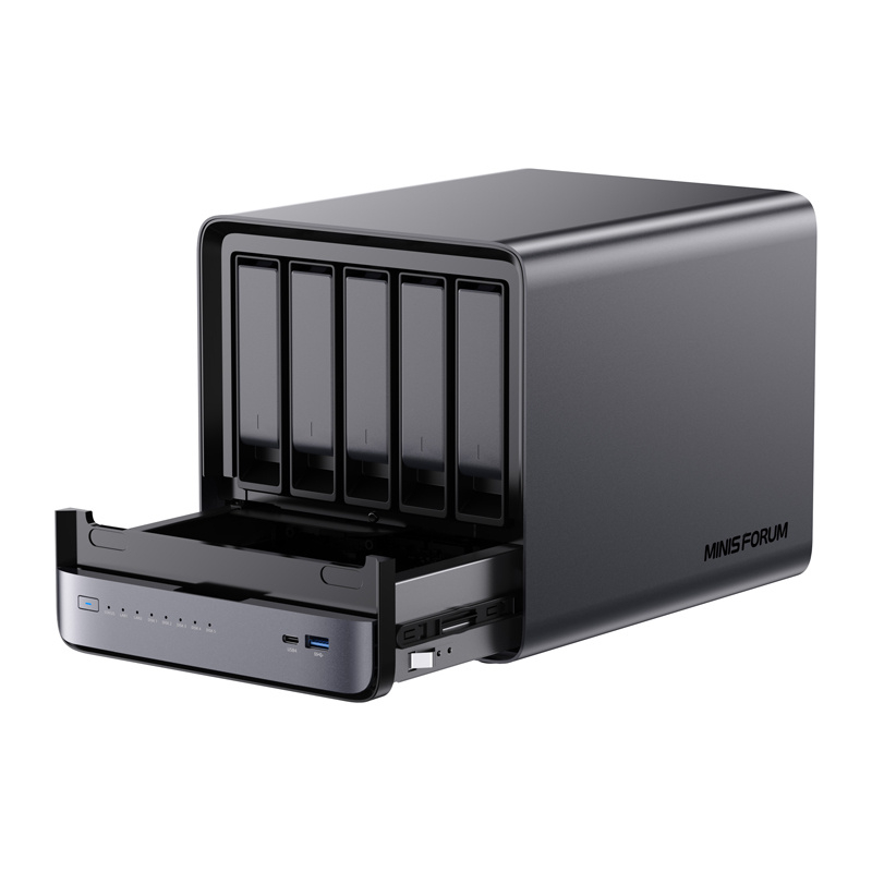 MINI-PC Minis Forum NAS N5 AMD Ryzen 7 H255, 16GB+128GB stocare OS [4]
