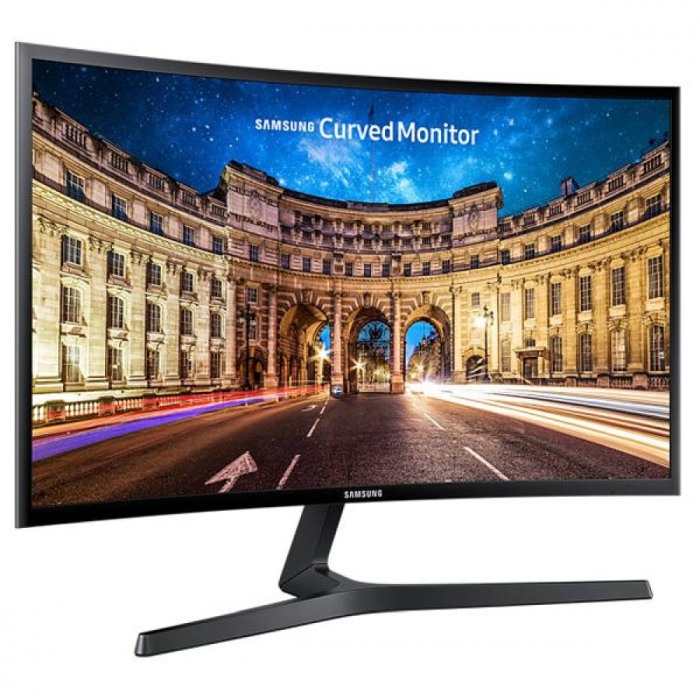 Monitor Curbat Gaming LED VA Samsung 24",1800R, Full HD, FreeSync, Flicker Free, HDMI, Slim, Negru, LC24F390FHRXEN [2]