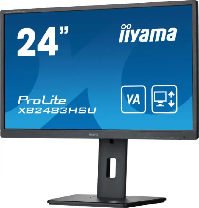 Monitor iiyama ProLite B2483HSU-B5 24" TN 1ms FlickerFree BlueLightReduction VGA/DP/HDMI [1]