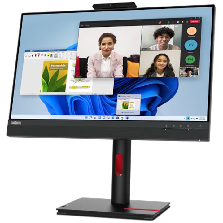 Monitor LED IPS Lenovo ThinkCentre 23.8", Full HD, Display Port, Negru, TIO24Gen5 [2]