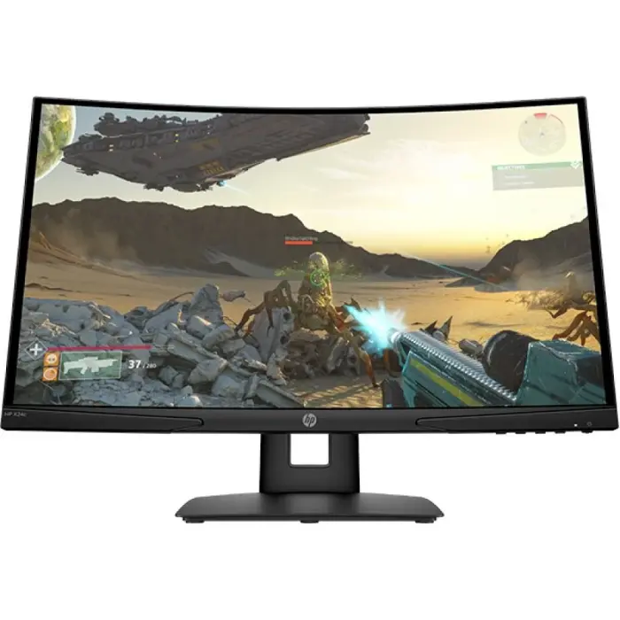 Monitor Renew Curbat Gaming HP X24c, 23.6&#39;&#39;, VA, Full HD, 144Hz, FreeSync, DispalyPort, HDMI, Audio, 3000:1, 4ms [4]