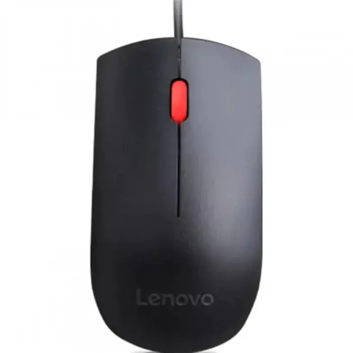Mouse Lenovo Essential, USB, 1600DPI, Negru / Rosu [3]