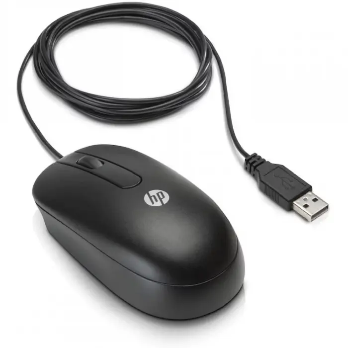 Mouse optic, HP, Genuine, USB, 3 Butoane, Negru [2]