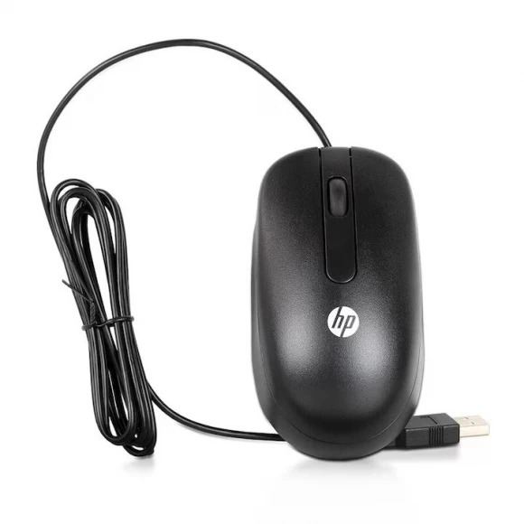 Mouse optic, HP, Genuine, USB, 3 Butoane, Negru [1]