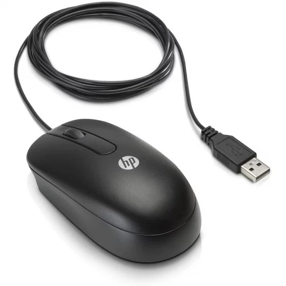 Mouse optic, HP, Genuine, USB, 3 Butoane, Negru [2]