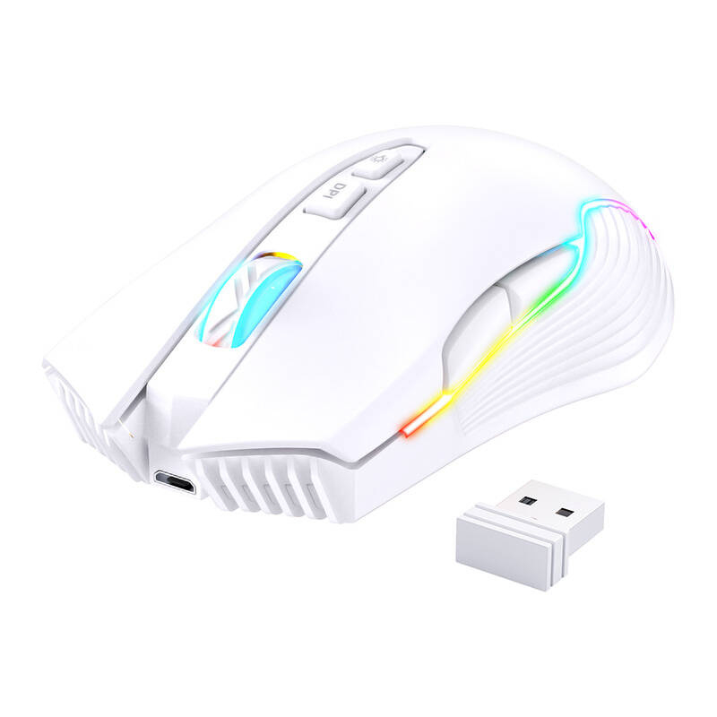 Onikuma CW905 Mouse de gaming fără fir alb [2]