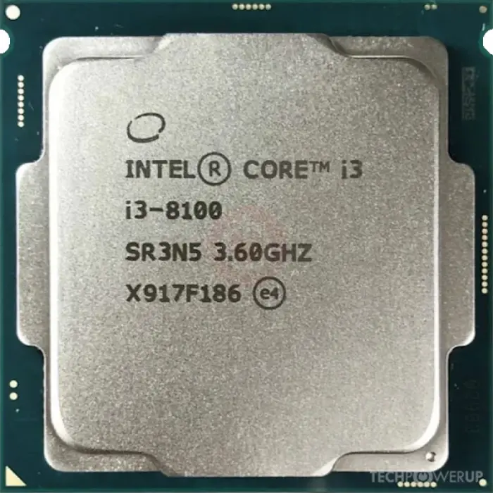 Procesor Intel Core i3-8100 3.60GHz, 4 Nuclee, 6MB Cache, Socket 1151, tray [1]