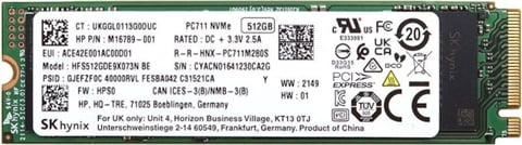 SSD Hynix, M.2 2280, 512 GB, read/write 3000/3000 MB/s, bulk [1]