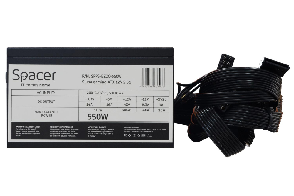 Sursa Spacer ATX BZCO-550 550W [2]