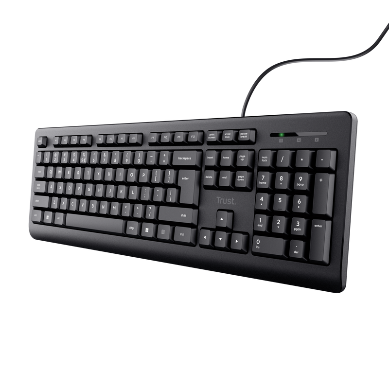 Tastatura cu fir Trust, negru [2]