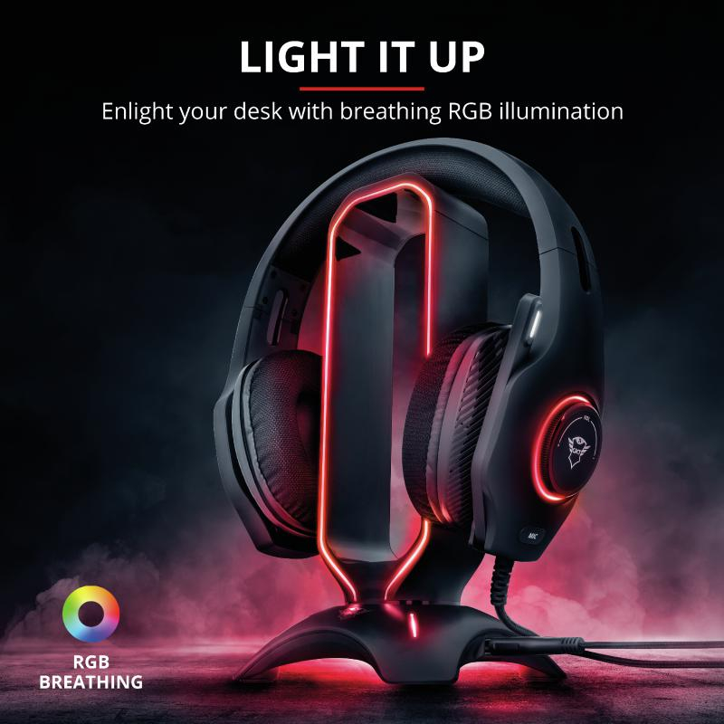 Trust GXT 265 Cintar RGB Headset Stand [3]