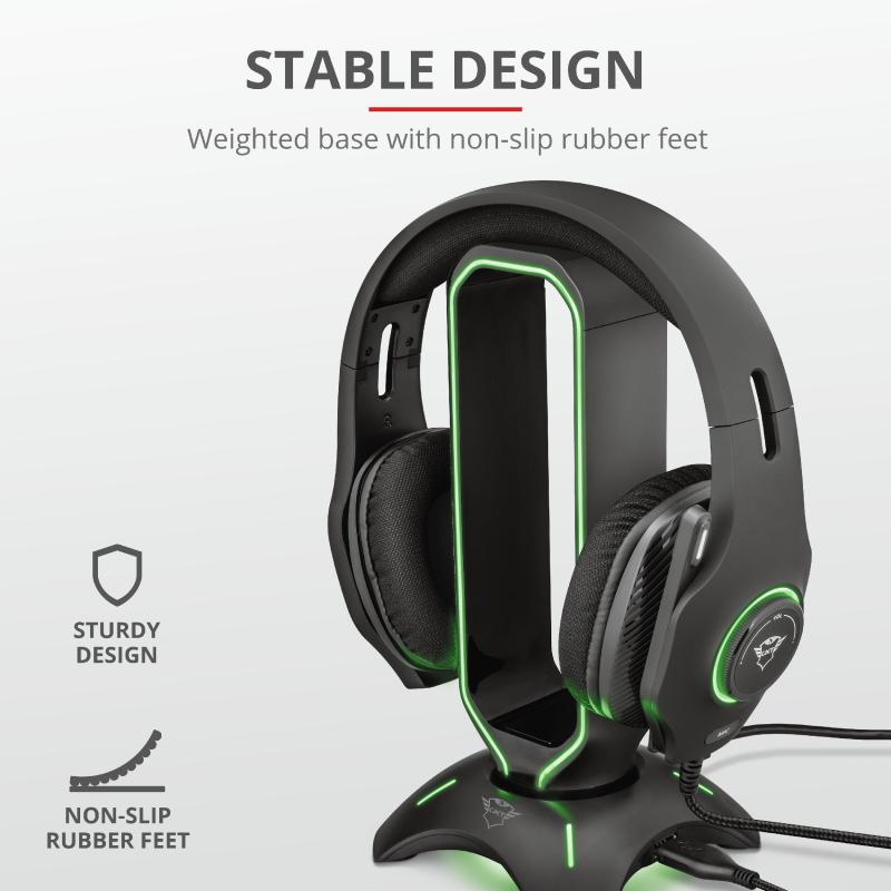 Trust GXT 265 Cintar RGB Headset Stand [4]