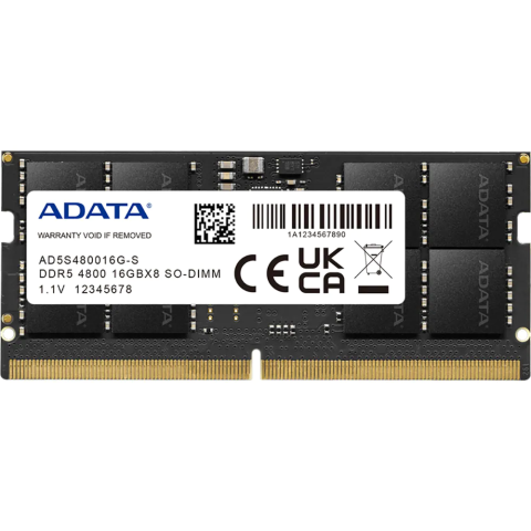 Memorii laptop - ADATA DDR5 SODIMM 16GB 4800Mhz AD5S48001