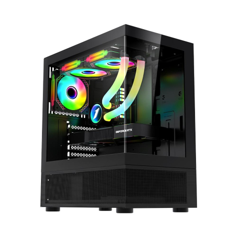 PC, Componente & Software - Carcasa 1STPLAYER Gaming MI7-A BLACK