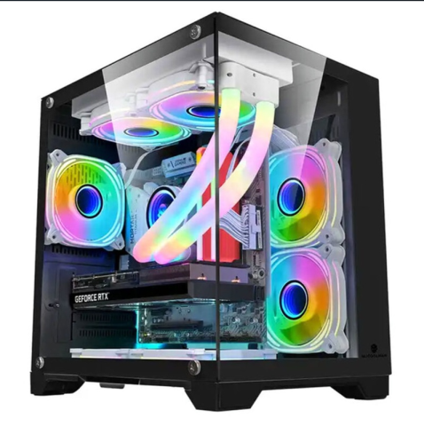 PC, Componente & Software - Carcasa 1STPLAYER Gaming MV5 TP BLACK