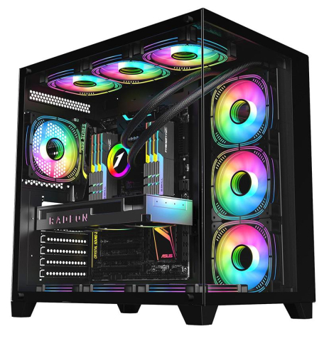 Carcasa 1STPLAYER Gaming MV8 BLACK [2]