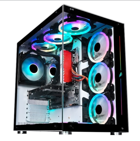 PC, Componente & Software - Carcasa 1STPLAYER Gaming SP8 WHITE