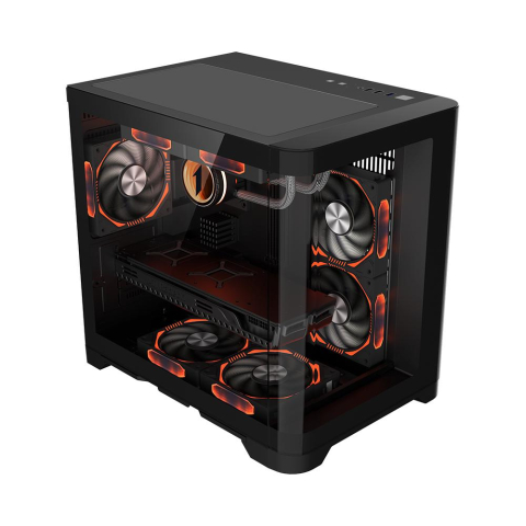 Carcasa 1STPLAYER Gaming UV5 BLACK [1]
