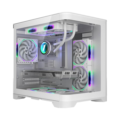 PC, Componente & Software - Carcasa 1STPLAYER Gaming UV5 WHITE