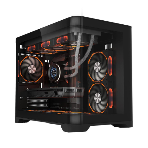 Carcasa 1STPLAYER Gaming UV6 BLACK [3]