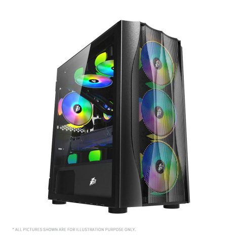 Componente PC NOI - Carcasa 1STPLAYER Gaming X3-M-4F1-BK