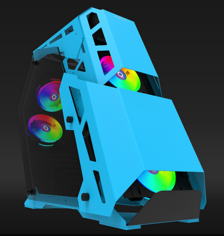 PC, Componente & Software - Carcasa Aqirys Procyon Mid Tower Blue