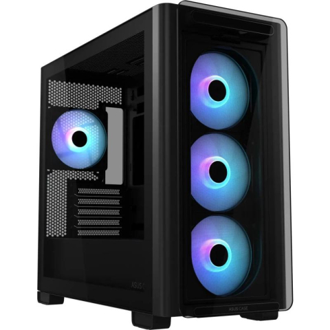 PC, Componente & Software - Carcasa Asus A23 PLUS TG ARGB BLACK