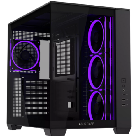 PC, Componente & Software - Carcasa Asus A32 PLUS TG ARGB BLACK
