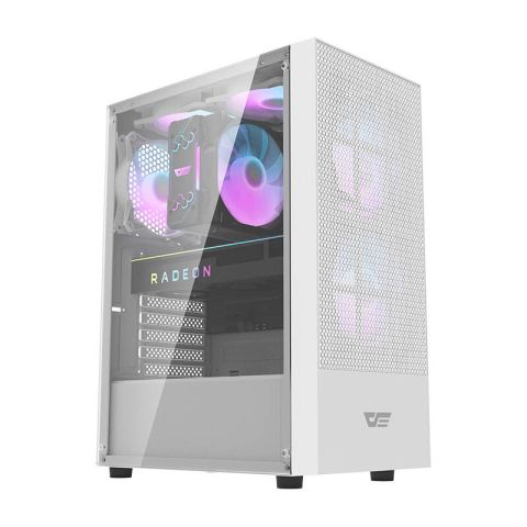 Componente PC NOI - Carcasă pentru computer Darkflash A290 (alb) + 3 ventilatoare RGB
