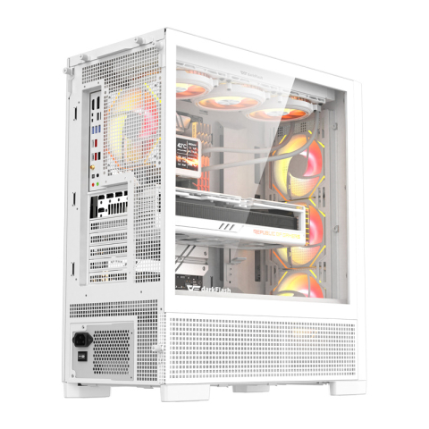 Carcasă pentru computer DarkFlash AIRNOVA (albă) + 3 ventilatoare [3]