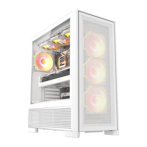 Carcase - Carcasă pentru computer DarkFlash AIRNOVA (albă) + 3 ventilatoare