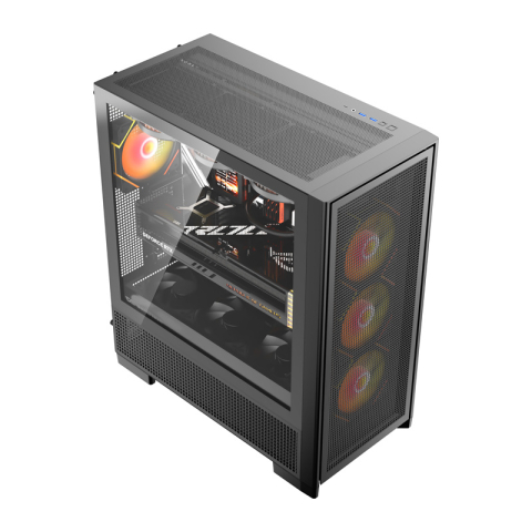 Carcasă pentru computer DarkFlash AIRNOVA (negru) + 3 ventilatoare [2]