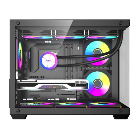 Carcasă pentru computer DarkFlash B275 PRO (negru) + 6 ventilatoare [3]