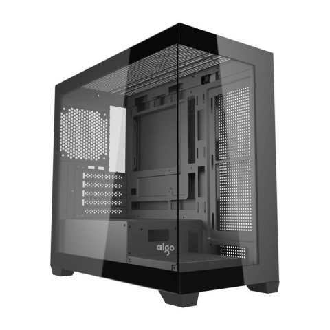 Carcase - Carcasă pentru computer Darkflash C218M + 6 ventilatoare ARGB (negre)
