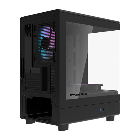 Carcasă pentru computer Darkflash DB330M + 3 ventilatoare (negru) [5]