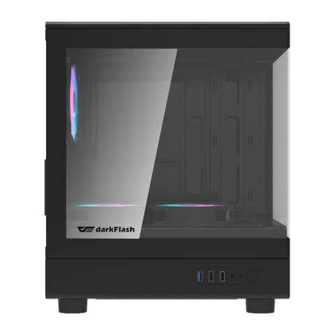 Carcasă pentru computer Darkflash DB330M + 3 ventilatoare (negru) [2]