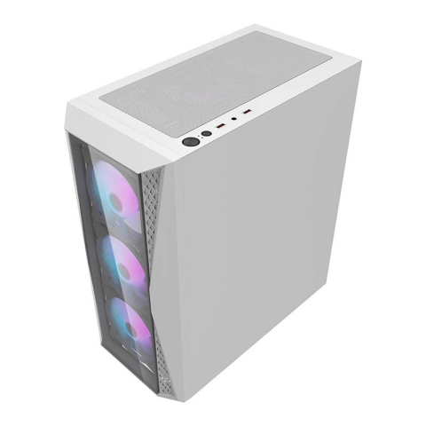 Carcasă pentru computer Darkflash DK352 Plus (alb și negru) + 4 ventilatoare ARGB [6]