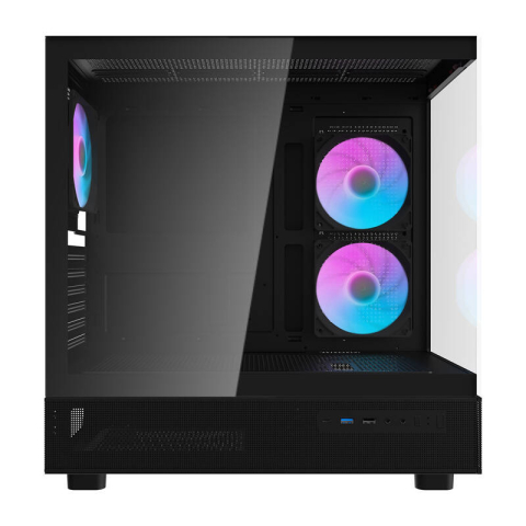 Carcasă pentru computer Darkflash DPX90 (negru) + 3 ventilatoare [1]