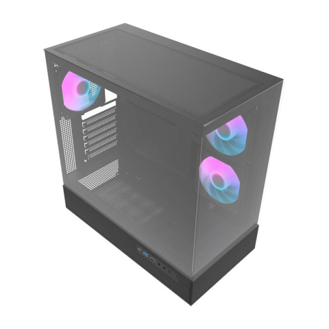 Carcasă pentru computer Darkflash DPX90 (negru) + 3 ventilatoare [6]