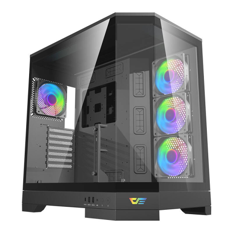 Carcase - Carcasă pentru computer Darkflash DQX90 (negru)