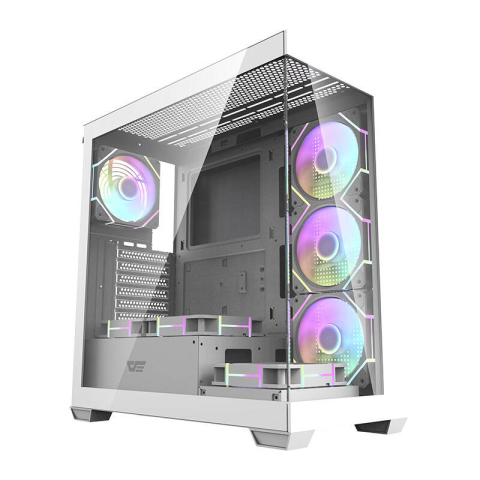 Carcase - Carcasă pentru computer Darkflash DS900 (alb) + 7 ventilatoare ARGB
