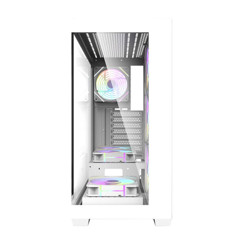 Carcasă pentru computer Darkflash DS900 (alb) + 7 ventilatoare ARGB [3]