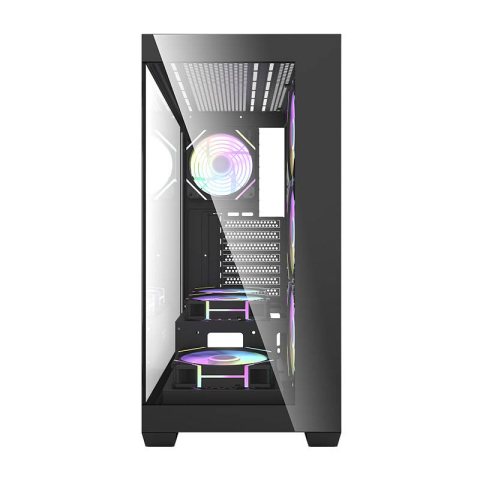 Carcasă pentru computer Darkflash DS900 (negru) + 7 ventilatoare ARGB [3]