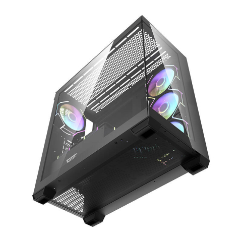 Carcasă pentru computer Darkflash DS900 (negru) + 7 ventilatoare ARGB [6]