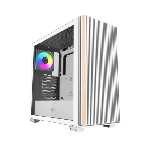 PC, Componente & Software - Carcasă pentru computer Darkflash DS900WS (alb) + 4 ventilatoare ARGB